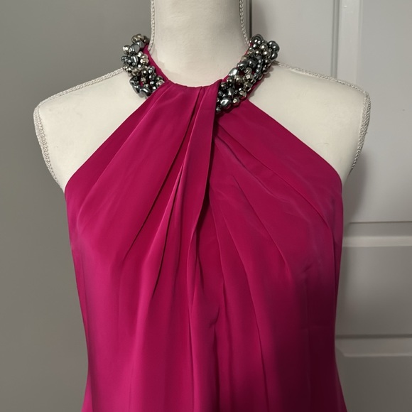 Fuchsia Color dress - Carmen Marc Valvo- size 12 - Picture 2 of 7